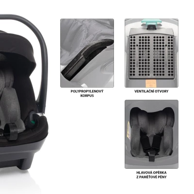 Zopa Autosedačka XS Plus i-size Rocky Grey