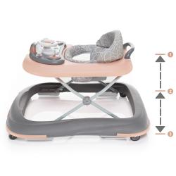 Zopa Chodítko Fiesta Grey/Pink