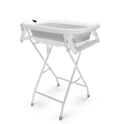 Zopa Dětská skládací vanička Aquasense s teploměrem a stojanem Grey