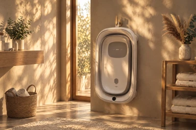 Zopa Dětská skládací vanička Aquasense s teploměrem Grey