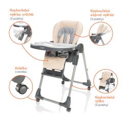 Zopa Dětská židlička Monti 2 Diamond Beige