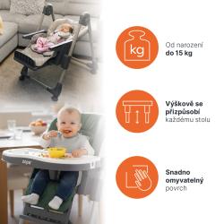 Zopa Detská stolička Monti 2 Diamond Grey