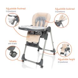 Zopa Detská stolička Monti 2 Diamond Grey