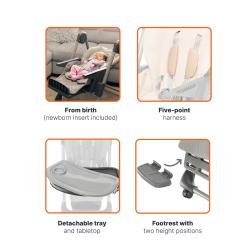 Zopa Detská stolička Monti 2 Diamond Grey
