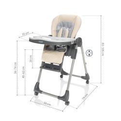 Zopa Detská stolička Monti 2 Diamond Grey