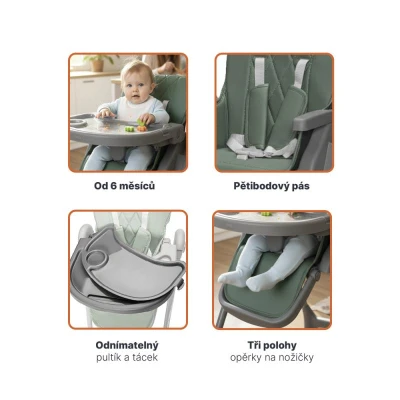 Zopa Dětská židlička Primo Ivory Beige