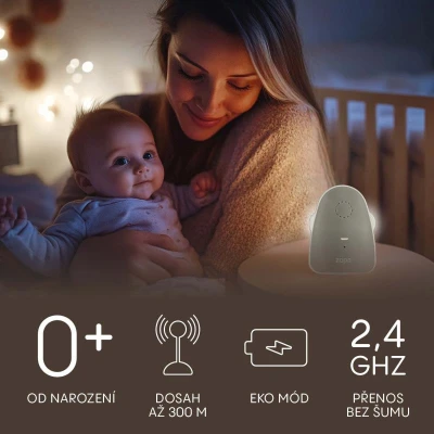 Zopa Digitální audiomonitor Watcher Grey