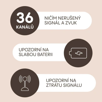 Zopa Digitální audiomonitor Watcher Grey