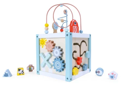 Zopa Dřevěná aktivity kostka 20 cm