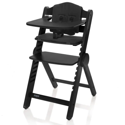 Zopa Dřevěná jídelní židlička Clipp Clapp Black Zopa Dřevěná jídelní židlička Clipp Clapp Black
