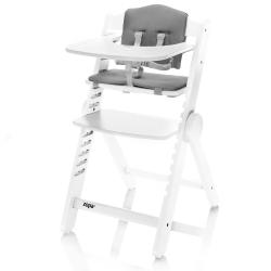 Zopa Dřevěná jídelní židlička Clipp Clapp White Zopa Dřevěná jídelní židlička Clipp Clapp White