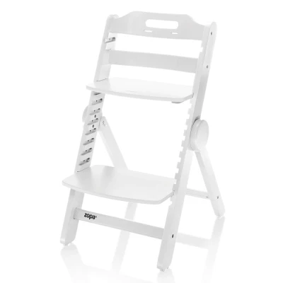 Zopa Dřevěná jídelní židlička Clipp Clapp White
