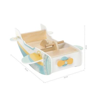 Zopa Dřevěná montessori houpačka letadlo Wood