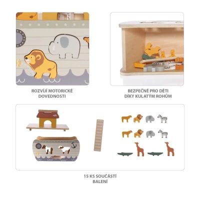 Zopa Dřevěná vkládačka archa Wood
