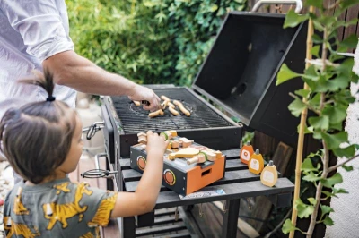 Zopa Dřevěný BBQ gril set