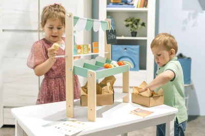 Zopa Dřevěný obchodní set
