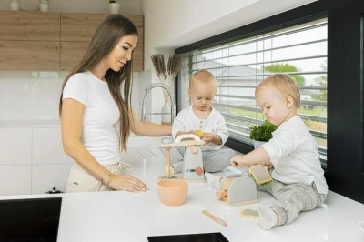 Zopa Dřevěný toaster set Wood
