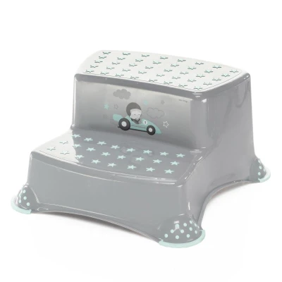 Zopa Dvojstupínek k WC/umyvadlu Racer Grey/Mint