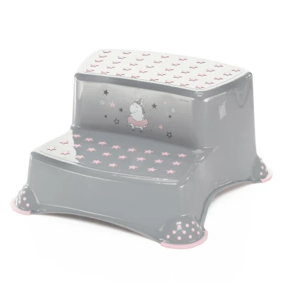 Zopa Dvojstupínek k WC/umyvadlu Unicorn Grey/Pink