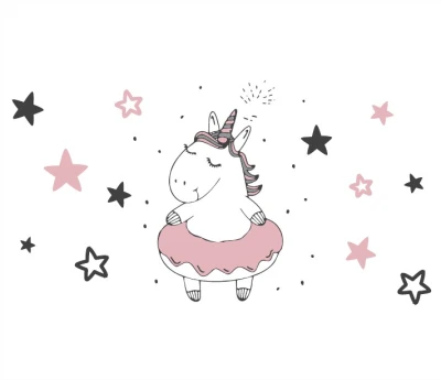Zopa Dvojstupínek k WC/umyvadlu Unicorn Grey/Pink