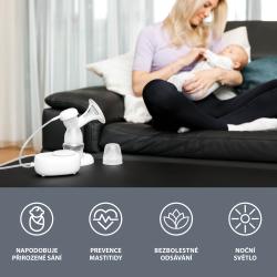 Zopa Elektrická odsávačka mléka Yooki White