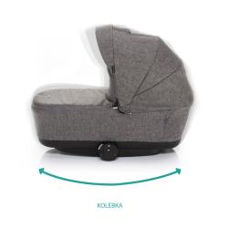 Zopa Hluboká korba ke kočárku Quest Tornado Grey