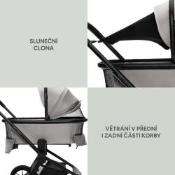 Zopa Hluboká korba ke sportovnímu kočárku Move XL 3 Metal Grey