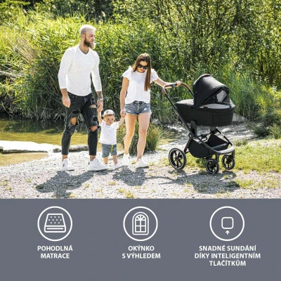 Zopa Hluboká korba ke sportovnímu kočárku Move XL Iron Grey