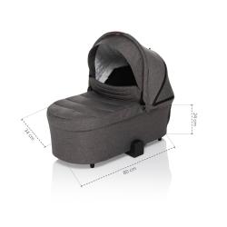 Zopa Hluboká korba ke sportovnímu kočárku Move XL Night Black/Black