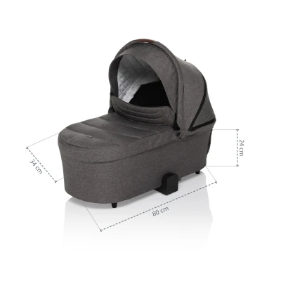 Zopa Hluboká korba ke sportovnímu kočárku Move XL Night Black/Black