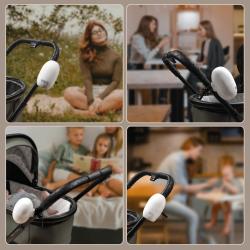 Zopa Houpadlo kočárku Eggy nabíjecí White