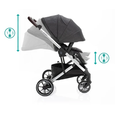 Zopa Kočárek Quest Vulcan Black/Silver