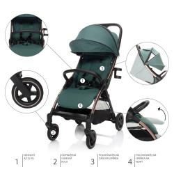 Zopa Kočárek Quiq 2 Antique Green/Gold