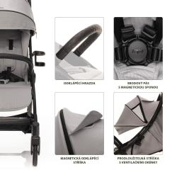 Zopa Kočárek Quiq 2 Metal Grey