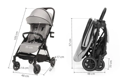Zopa Kočárek Quiq 2 Metal Grey