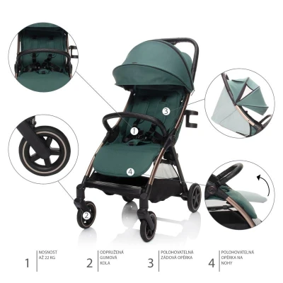 Zopa Kočík Quiq 2 Tornado Grey