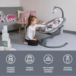 Zopa Lehačka Lullaby Gray stars/Grey