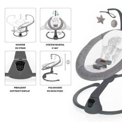 Zopa Lehačka Lullaby Gray stars/Grey