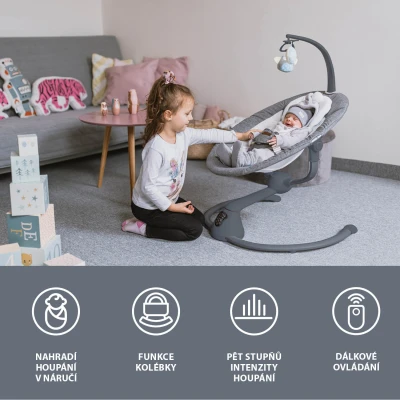 Zopa Lehačka Lullaby Gray stars/Grey
