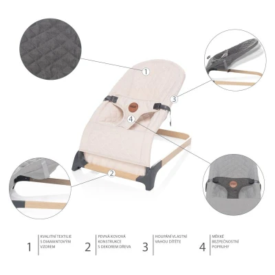 Zopa Lehátko Miura Diamond Beige