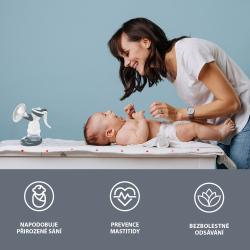 Zopa Manuálna odsávačka mlieka Basic Grey