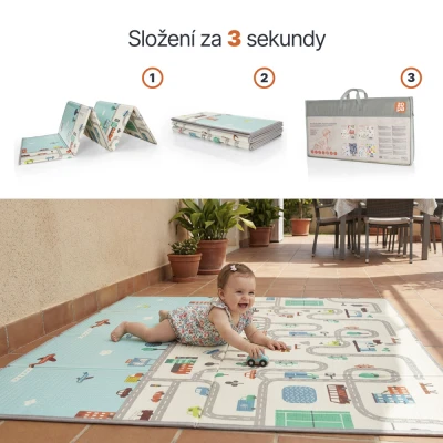 Zopa Multifunkční pěnová skládací podložka oboustranná 180x120 Savana