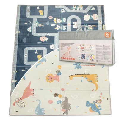 Zopa Multifunkční pěnová skládací podložka oboustranná 200x150 Dino