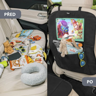 Zopa Ochrana sedadla pod autosedačku s kapsou na tablet černá