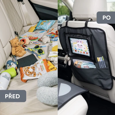 Zopa Ochrana sedadla pod autosedačku s kapsou na tablet omyvatelná Grey