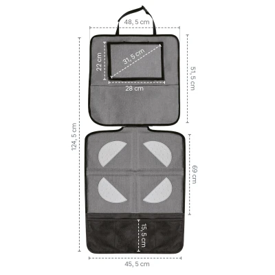 Zopa Ochrana sedadla pod autosedačku s kapsou na tablet omyvatelná Grey