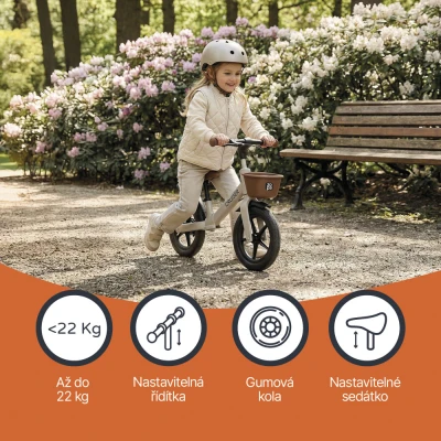 Zopa Odrážedlo Cruiser s brzdou District Brown