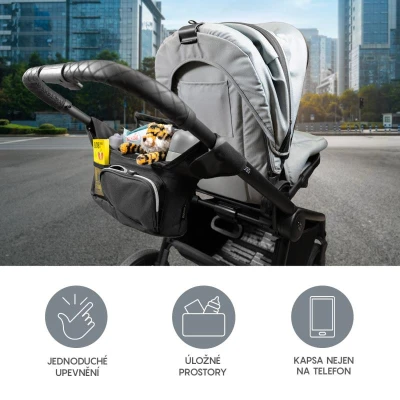 Zopa Organizér na kočárek Deluxe Black
