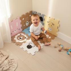 Zopa Pěnová podložka Puzzle 30x30 cm 9ks Floral Blue