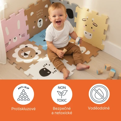 Zopa Pěnová podložka Puzzle 30x30 cm 9ks Forest